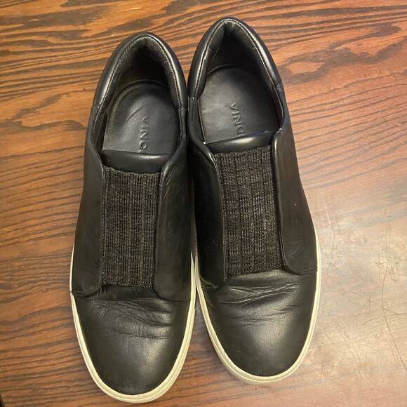 Vince Leather Slip Ons - Picture 1 of 4